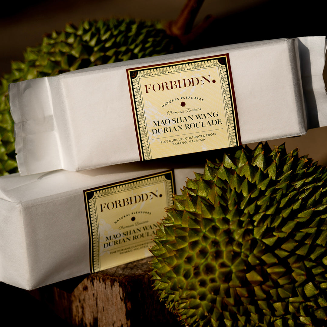 mao shan wang roulade cake packaging