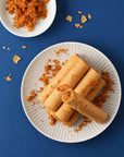 Hiwalk - Pork Floss Filled XT (Extra Thick) Egg Rolls (4 packs/ 8 rolls in a box)