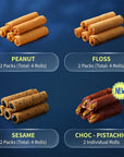 Hiwalk - Assorted Egg Rolls Mid-Autumn Gift Set (8 packs/ 14 rolls in a box)