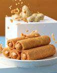 Hiwalk - Peanuts Filled XT (Extra Thick) Egg Rolls (4 packs/ 8 rolls in a box)