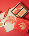 CNY2024 Double Prosperity Gift Box Packaging with Pineapple Cake and Apple Cake