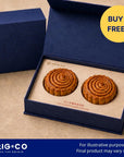 [Buy 3 Get 1 Free] ORIG.CO - Lava Custard Pineapple Mooncake (2pcs)