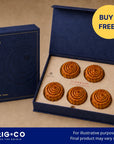 [Buy 3 Get 1 Free] ORIG.CO - Lava Custard Pineapple Mooncake Mid-Autumn Gift Set (5pcs)