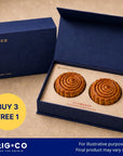 [Buy 3 Get 1 Free] ORIG.CO - Lava Custard Pineapple Mooncake (2pcs) [PREORDER]