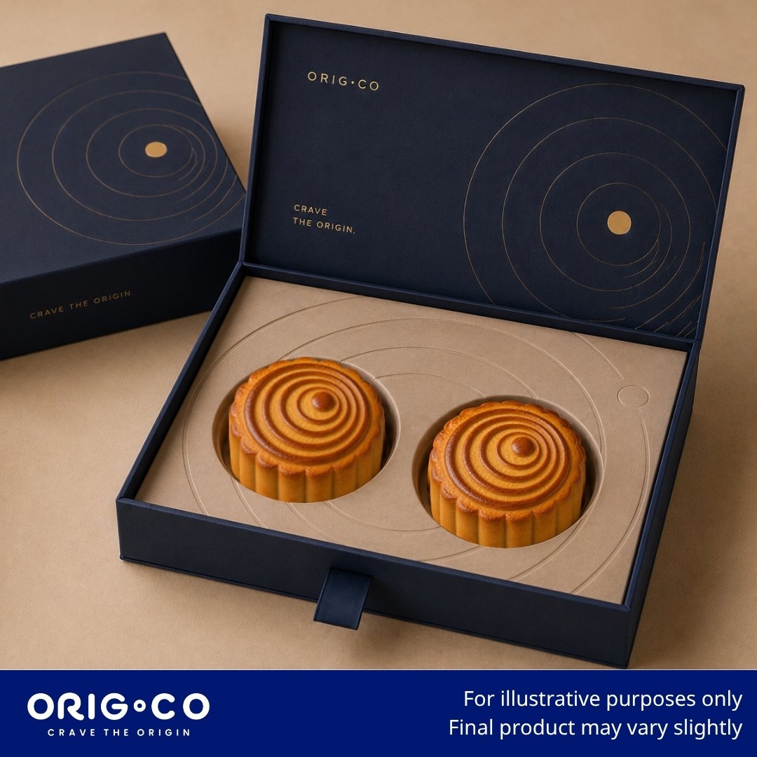 ORIG.CO - Lava Custard Pineapple Mooncake (2pcs) - Made with SunnyHills Pineapple