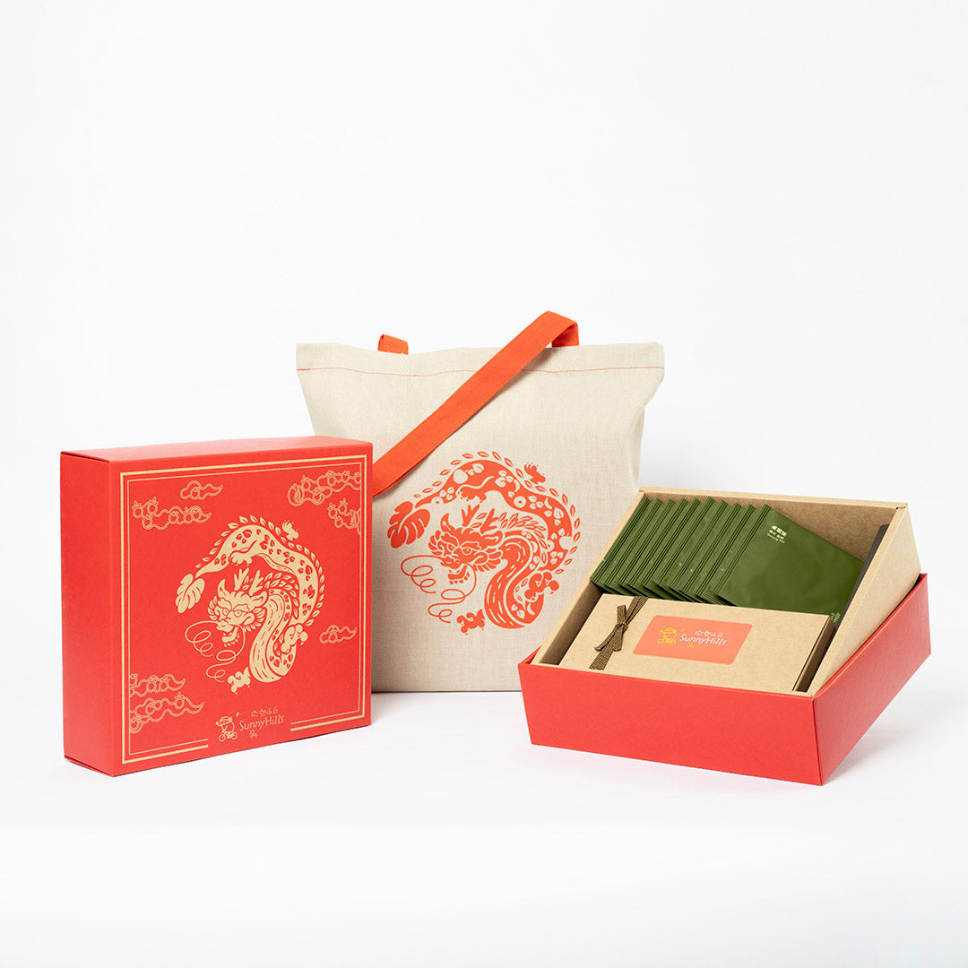 Spring Tea CNY Gift Box (Pineapple Cake 10pcs + Oolong Tea 10 sachets) [CNY2024 PREORDER]