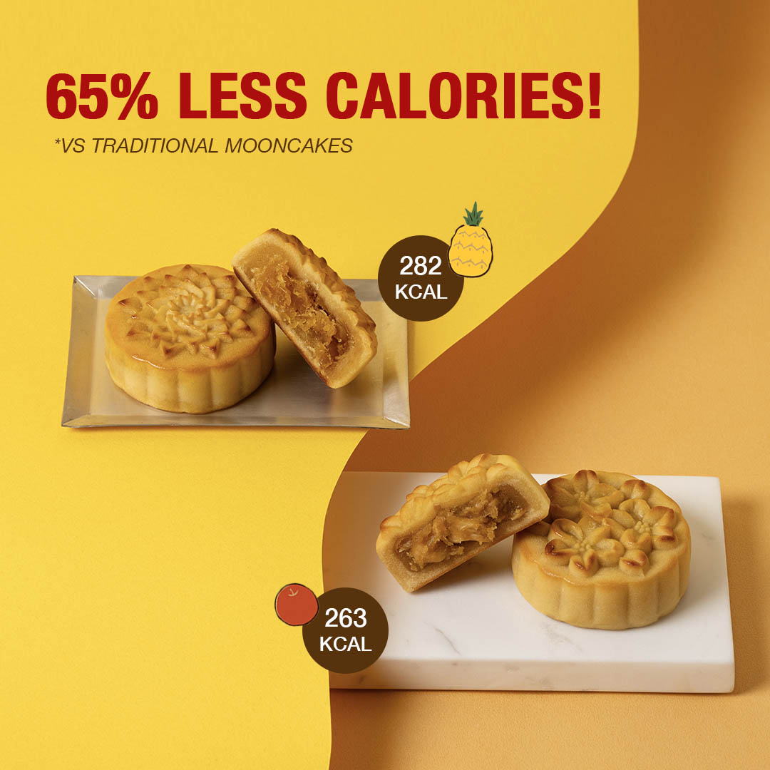 Double Happiness Mooncake Gift Box (Pineapple Mooncake 3pcs + Apple Mooncake 3pcs) [PREORDER]