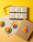 Double Happiness Mooncake Gift Box (Pineapple Mooncake 3pcs + Apple Mooncake 3pcs) [PREORDER]