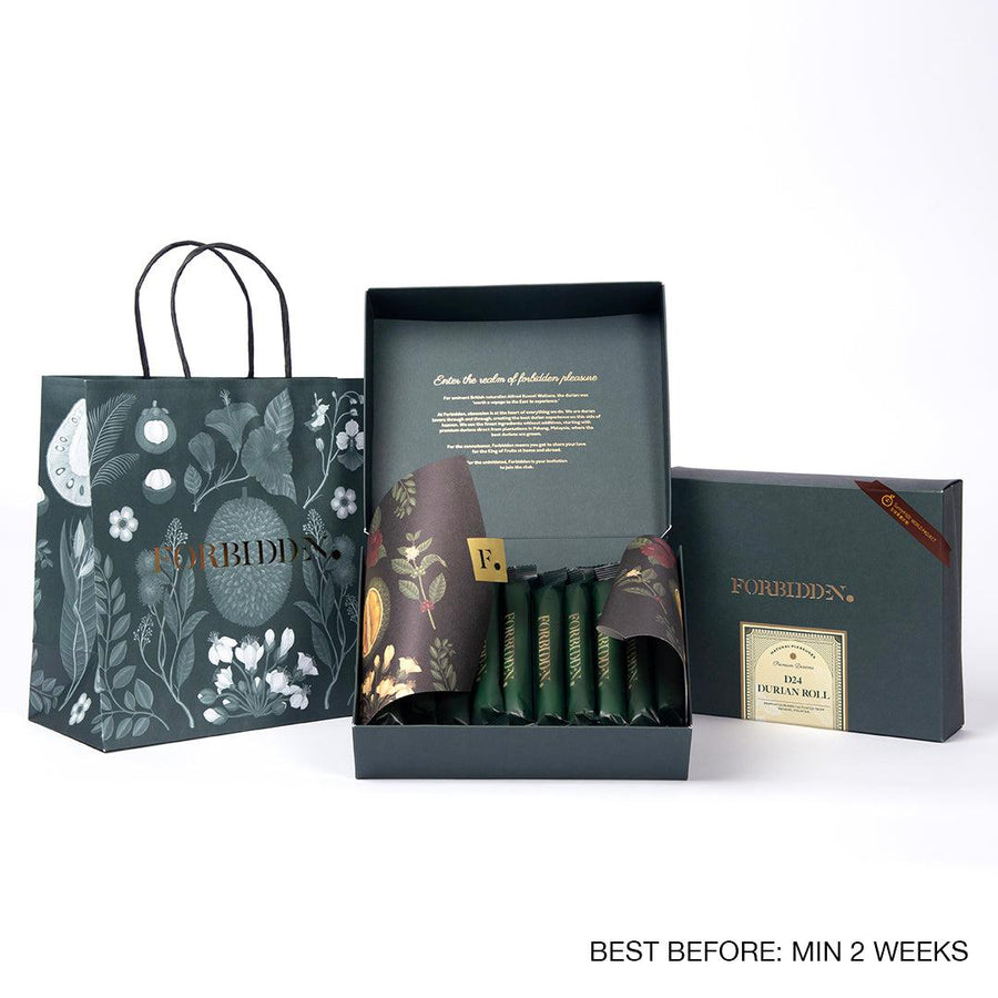 FORBIDDEN D24 Durian Love Letter Egg Rolls 20pc - Packaging