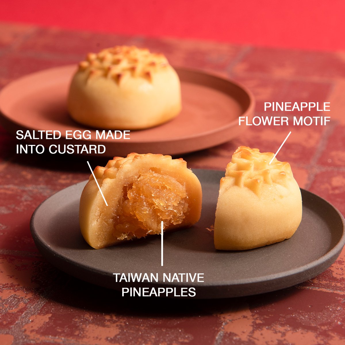 CNY Pineapple Fortune Cake - Fillings