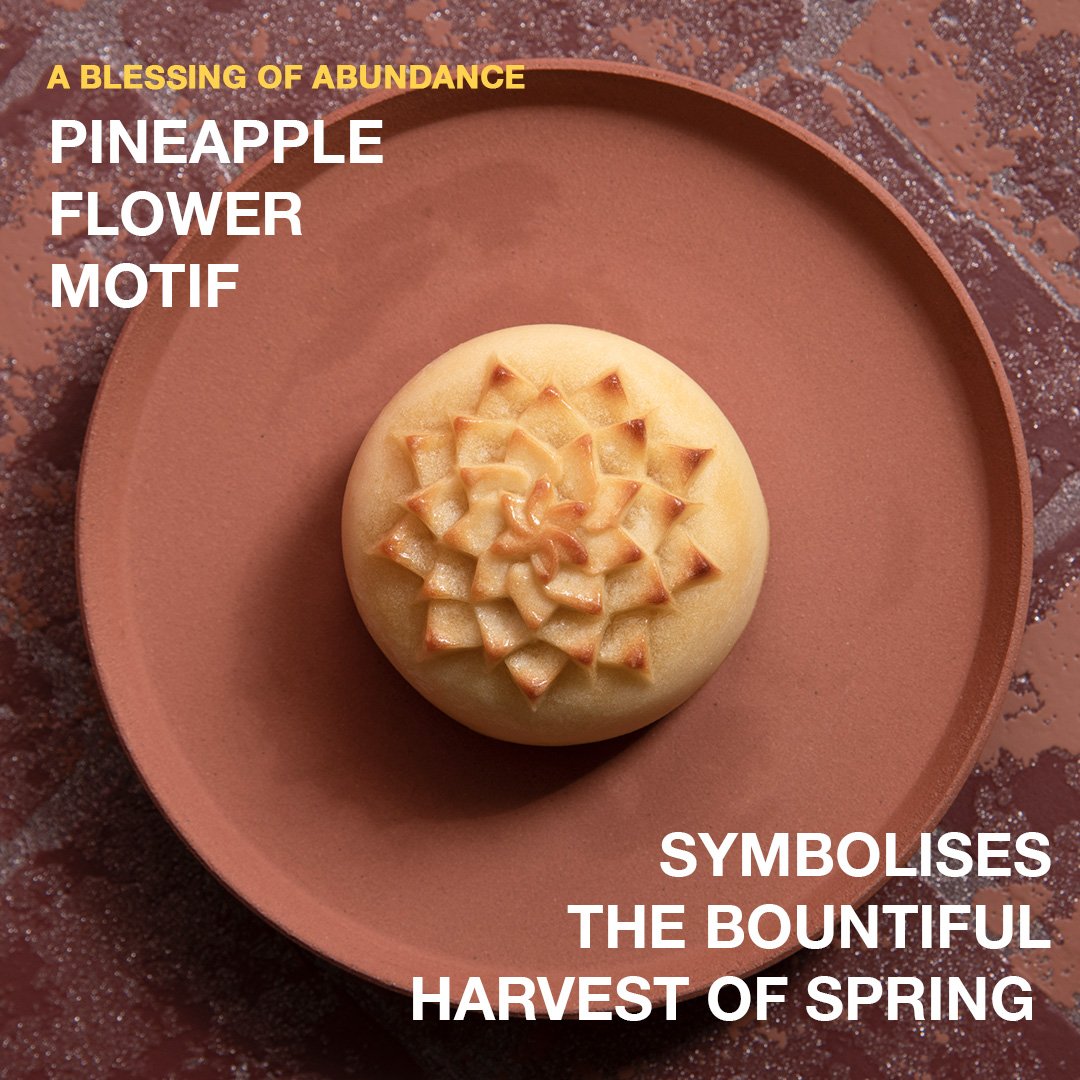 CNY Pineapple Fortune Cake - Motif