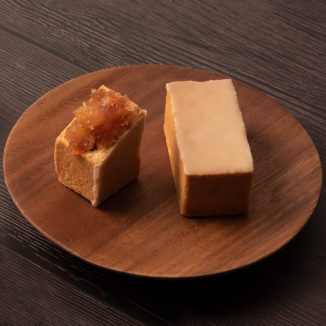 Apple Cake showing fillings